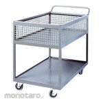 Non Brand 2-Tier Trolley with Top Basket