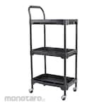 Maxbuilt Troli Perkakas 3 Tingkat 10600359 Hitam 44x30.5x96cm 1unit