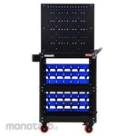 SHUTER Trolley Ultra Heavy Duty Cart + Bins For Hanging Rack (Troli Perkakas)