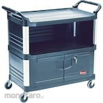 Rubbermaid Equipment Cart Black (Troli Serbaguna)
