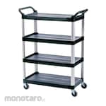 Rubbermaid Service Cart 4 Shelf (Troli Layanan / Troli Rak)