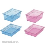 AS ONE Altia Half Polycarbonate Tray Clear Blue 300x400x85