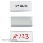 WIRE-RAC Label Holder Snap-On 3x1 5/16