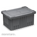 QUANTUM STORAGE SYSTEMS Conductive Container Box with Divider and Lid