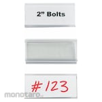 WIRE-RAC Label Holders Snap-On 3x1 5/16