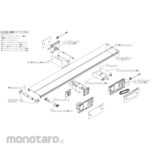 Okura yusoki Maintenance and repair parts for Belcon Mini III DMG: Snub Take-up Pulley (with shaft) (for nominal width 35)