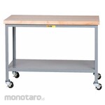 LITTLE GIANT Mobile Workbench Butcher Block (Meja Kerja Kayu Beroda)