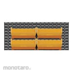 DURHAM MFG Stationary Louvered Panel & Rack