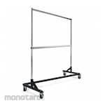ECONOCO Z-Rack,Black Base,with Add-On Bar (Rak Gantungan Baju)