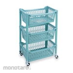 Green Leaf CUTEY Rack + Wheel (Rak Plastik / Rak Troli)