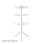 COOGER Triangle Bracket Shaped Stainless Steel Double Strips Plus A Layer of 24 Clip Towel Rack