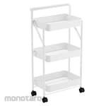 STORA Rak Troli Lipat 3 Tingkat Putih 47x27x83cm 1unit