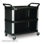 Rubbermaid Utility Cart With Enclosed End Panels On 3 Sides