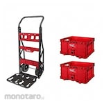 MILWAUKEE PACKOUT Cart and Tool Box (Troli dengan Kotak Perkakas)