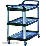 Rubbermaid Extra Utility Cart Black (Troli Serbaguna)
