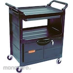 Rubbermaid Utility Cart with Locking Door (Troli Serbaguna)