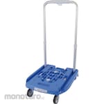TRUSCO Compact Resin Platform Truck Idol Carry Weego (Extendable Folding Handle)