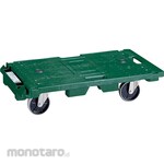 TRUSCO Connectible Resin Flatbed Trolley Multi-Carry 'Renketsu-Kun' (Urethane Wheels, Stainless Steel Brackets)