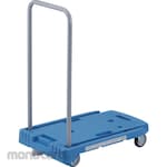 TRUSCO Light-Duty Resin Platform Truck W/Foldable Handle Komawarikun