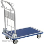TRUSCO Trolley Pressed Steel Platform Truck Donkey Cart (Folding Handle, Manual Brake) (Troli Lipat)