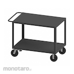 WESTWARD Utility Cart with Flush Metal Shelves