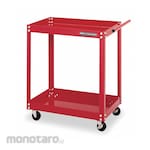 WESTWARD Utility Cart with Lipped Metal Shelves