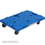 monotaro Trolley Flat Connected Resin Elastomer Wheels Parallel Stacking Possible (Troli Barang Dolly)