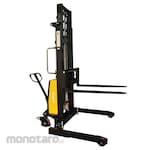 KRISBOW Hand Stacker Semi Elektrik Kaki Staddle