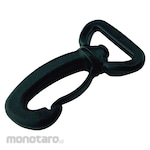 YUTAKAMAKE Flat belt fittings, rotating eggplant, streamlined, for 20mm width (1 piece included) (Kew Kew Plastik)