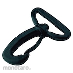 YUTAKAMAKE Flat belt fittings, rotating eggplant, streamlined, for 30mm width (1 piece included) (Kew Kew Plastik)