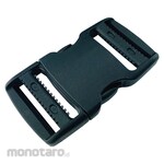 YUTAKAMAKE Flat belt metal fittings side release buckle adjustable type for 38mm width (1 piece included) (Kunci Jepit Tas)
