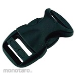YUTAKAMAKE Flat belt metal fittings side release buckle streamlined for 15mm width (1 piece included) (Kunci Jepit Tas)
