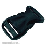 YUTAKAMAKE Flat belt metal fittings side release buckle streamlined for 20mm width (1 piece included) (Kunci Jepit Tas)