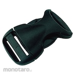 YUTAKAMAKE Flat belt metal fittings side release buckle streamlined for 25mm width (1 piece included) (Kunci Jepit Tas)