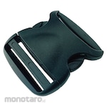 YUTAKAMAKE Flat belt metal fittings side release buckle streamlined for 50mm width (1 piece included) (Kunci Jepit Tas)