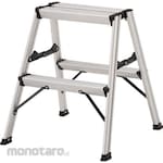 TRUSCO Aluminum stool two-stage high-strength type