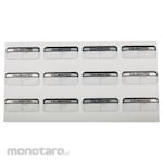 RS PRO Label Calibrated Pre-Printed Adhesive Black