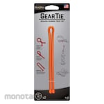 NiteIze Gear Tie Reusable Rubber Twist Tie 12 in. - 2 Pack - Bright Orange