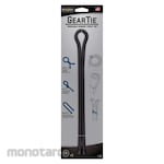 NiteIze Gear Tie Reusable Rubber Twist Tie 24 in. - 2 Pack - Black