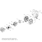 KYORITSU [Parts] Air Cleaner/Carburetor Engine Chainsaw CS252T-1/4