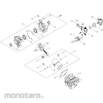 KYORITSU [Parts] Cylinder, Piston, Crankshaft Engine Chainsaw