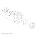 KYORITSU [Parts] Muffler Engine Chainsaw CS358-S