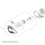 KYORITSU [Parts] Recoil Starter Engine Chainsaw CS252T-1/4