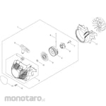 KYORITSU [Parts] Recoil Starter for Engine Chainsaw CS358-S
