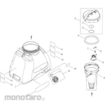 KYORITSU [Parts] Chemical Tank Backpack Power Sprayer SHPE2025DX