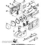 Panasonic Parts EZ3743 Charging power cleaner for construction