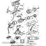 Panasonic Parts EZ74A1 Charging drill driver