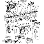 Panasonic Parts EZ7880 Charging hammer drill (black)