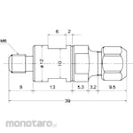 Leutor (NIHON SEIMITSU KIKAI KOSAKU) For ultrasonic polishing machine LS-45 + with tool chuck adapter
