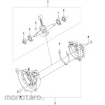 ZENOAH Zenoah Engine Blower HBZ260LV Parts Crankcase